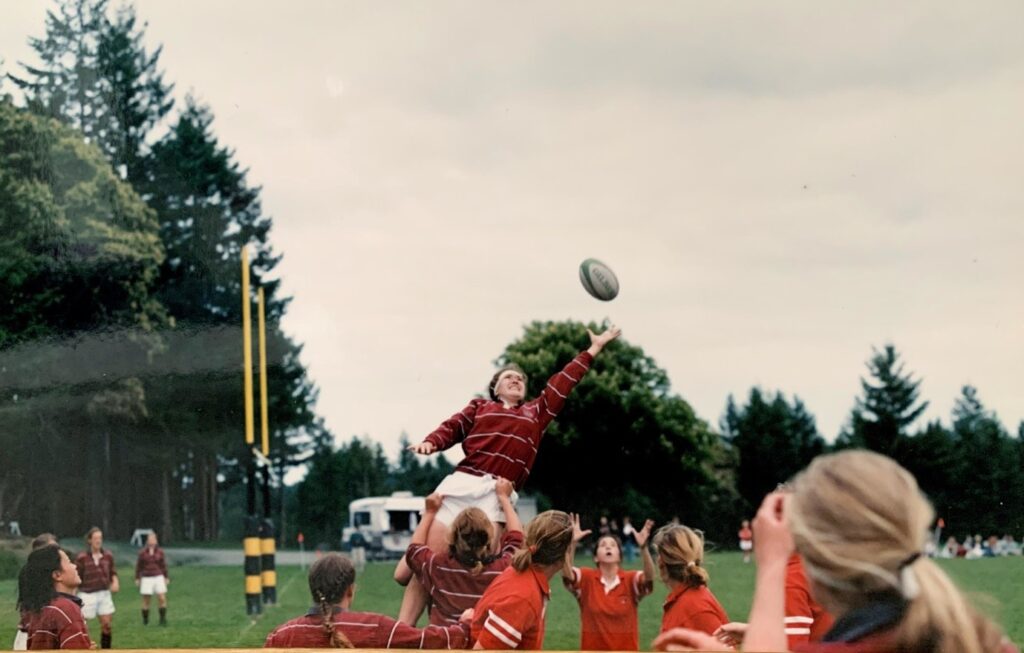 Photo: My high school rugby days, many moons ago